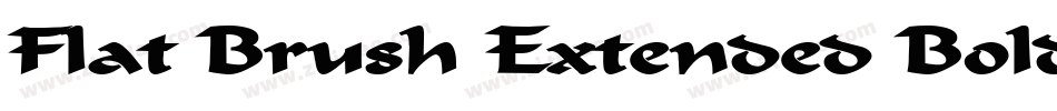 Flat Brush Extended BoldItalic字体转换